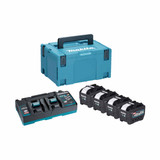 Makita 1910B1-4 Max XGT Power Source Kit with 4x 8.0Ah Batteries, DC40RA Charger & Makpac Type 3 Case