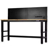 BUNKER® by Draper 28098 Workbench with Hardwood Worktop and Power Pegboard 1830mm