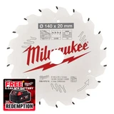 Milwaukee 4932471301 ATB Circular Saw Blade 190mm x 30mm 36T