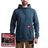 Milwaukee 4932493130 Midweight Hoodie, Blue (Size 2XL)