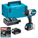 Makita DTW1002RTJ 18v 1/2" Brushless Impact Wrench 2x5 From Toolden