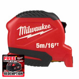 Milwaukee 4932498779 GEN II Compact Tape Measure 5m/16ft