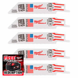 Milwaukee 48475183 SAWZALL Reciprocating Saw Thin Kerf Blade 100mm x 18TPI (5 Pack)