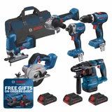 Bosch 0615A5008C 18V 6 Piece Tool Kit with 3 × 4.0Ah Li-Ion ProCORE18V Batteries