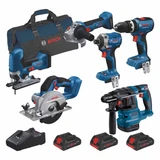 Bosch 0615A5008C 18V 6 Piece Tool Kit with 3 × 4.0Ah Li-Ion ProCORE18V Batteries