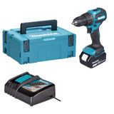 Makita DHP490STJ Combi Drill Kit with 1× 5.0Ah Batteries, Charger & Makpac Case