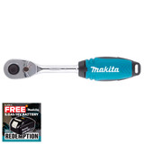 Makita E-11558 ¼" Square Drive Ratchet Handle 84T