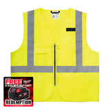 Milwaukee 4932493994 Yellow Contractor High-Visibility Vest (Size S/M)