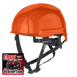 Milwaukee 4932480657 BOLT™ 200 Orange Unvented Safety Helmet
