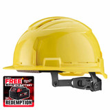 Milwaukee 4932478913 BOLT™ 100 Yellow Vented Safety Helmet