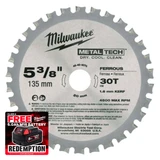 Milwaukee 48404070 Metal Circular Saw Blade 135mm x 20mm x 30T