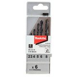 Makita P-23743 Performance Ground Point HSS Drill Bit Set (6 Pieces)
