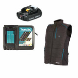 Makita DCV202ZXXLX1 14.4V/18V LXT Heated Vest (Size XXL) with 1x 2.0Ah Battery and Fast Charger
