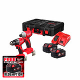 Milwaukee M18 BLPP2D3-502P 18V Brushless Twinpack with 2x 5.0Ah Battery, Fast Charger & Packout Case