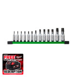 Milwaukee 4932480565 1/4" and 3/8" Drive Torx Bit Socket Set (13 Pieces)