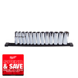 Milwaukee 4932498798 1/2″ Drive Deep 12-Point Metric Socket Set (13 Pieces)