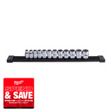 Milwaukee 4932498795 3/8″ Drive 12-Point Metric Socket Set (12 Pieces)
