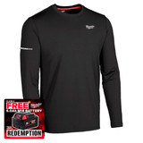Milwaukee 4932498284 WORKSKIN Cold Weather Base Layer Long Sleeve (Size M)