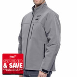 Milwaukee M12HJGR6-0 12V HEXON Grey Heated Jacket