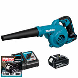 Makita DUB185Z 18V LXT Blower with 1x 4.0Ah Batteries & Fast Charger
