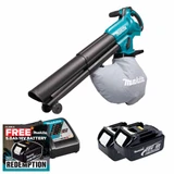 Makita DUB187Z 18V LXT Brushless Blower / Vacuum with 2x 3.0Ah Batteries & Fast Charger