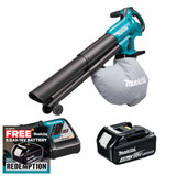 Makita DUB187Z 18V LXT Brushless Blower / Vacuum with 1x 4.0Ah Battery & Fast Charger