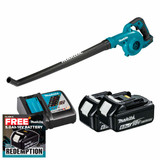 Makita DUB186Z LXT 18V Cordless Blower with 2x 6.0Ah Batteries & Fast Charger