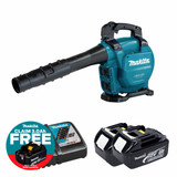 Makita DUB363 Twin 18V LXT Brushless Cordless Blower / Vacuum with 2x 3.0Ah Batteries & Fast Charger