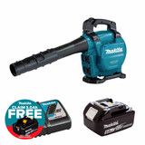 Makita DUB363 Twin 18V LXT Brushless Cordless Blower / Vacuum with 1x 5.0Ah Battery & Fast Charger