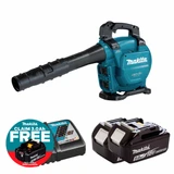 Makita DUB363 Twin 18V LXT Brushless Cordless Blower / Vacuum with 2x 5.0Ah Batteries & Fast Charger