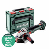 Metabo WB 18 LTX BL 15-125 18V Cordless Angle Grinder in MetaBOX 165L (Body Only) 601730840