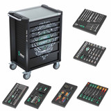 Wera 05150135001 9705 Tool Rebel Roller Cabinet Stainless 1 (Tools & Foam Inserts Included)