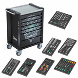 Wera 05150136001 9706 Tool Rebel Roller Cabinet Stainless 2 (Tools & Foam Inserts Included)