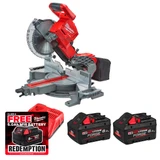 Milwaukee M18FMS254-802 18V FUEL™ 254mm Mitre Saw with 2x 8.0Ah Batteries & Fast Charger
