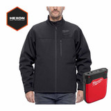 Milwaukee M12HJBL6-0 12V HEXON Black Heated Jacket with Heated Gear Power Source