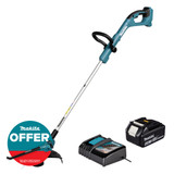 Makita DUR193Z 18V LXT Cordless Grass Line Trimmer with 1x 4.0Ah Battery and Charger