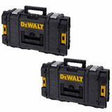 DeWalt DS150 XR Toughsystem Organiser Stackable Kit Box (Twin Pack)