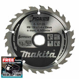 Makita E-12120 Efficut TCT Circular Saw Blade 136mm x 20mm x 25T
