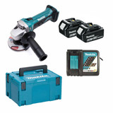 Makita DGA452STJ 18V LXT Cordless 115mm Angle Grinder Kit
