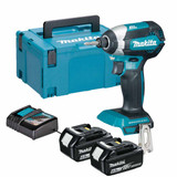 Makita DTD153Z LXT 18V Brushless Impact Driver with 2x 6.0Ah Batteries, Charger & Makpac Carry Case