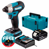 Makita DTD157Z LXT 18V Brushless Impact Driver with 1x 3.0Ah Battery, Charger & Makpac Carry Case