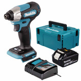 Makita DTD157Z LXT 18V Brushless Impact Driver with 1x 6.0Ah Battery, Charger & Makpac Carry Case