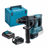 Makita DHR242Z 18V Brushless SDS+ Rotary Hammer Drill with 1x 4.0Ah Battery, Charger and Makpac Carry Case