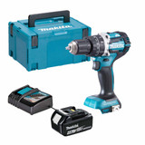 Makita DHP484Z 18V LXT Brushless Combi Drill with 1x 4.0Ah Battery, Charger and Makpac Carry Case