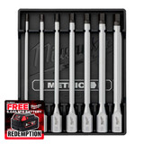 Milwaukee 4932500435 3/8" Drive Metric Hex Long Bit Socket Set (7 Piece)