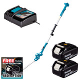 Makita DUN461WZ 18V LXT 460mm Pole Hedge Trimmer with 2x 5.0Ah Batteries and Charger
