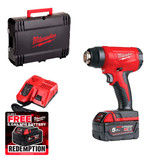 Milwaukee M18BHG-502C 18V Cordless Heat Gun with 1x 5.0Ah Battery & Charger