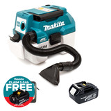 Makita DVC750LZX3 LXT 18V Brushless L-Class Vacuum Cleaner with 1x 3.0Ah Battery & Charger