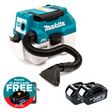 Makita DVC750LZX3 LXT 18V Brushless L-Class Vacuum Cleaner with 2x 3.0Ah Batteries & Charger