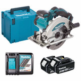 Makita DSS610Z LXT 18V Cordless 165mm Circular Saw with 2x 4.0Ah Batteries, Charger and Makpac Carry Case